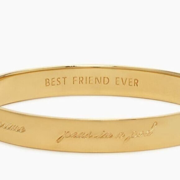 Kate Spade‎ Gold Coloured Bridesmaid Idiom Bracelet - Picture 2 of 8